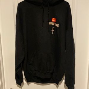 Used worn once travis scott X McDonalds hoodie size large